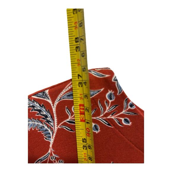 J Jill Wearever Collection Dress Women Small Red Blue White Floral Shift Pockets - Picture 9 of 13